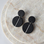 Double moon earrings