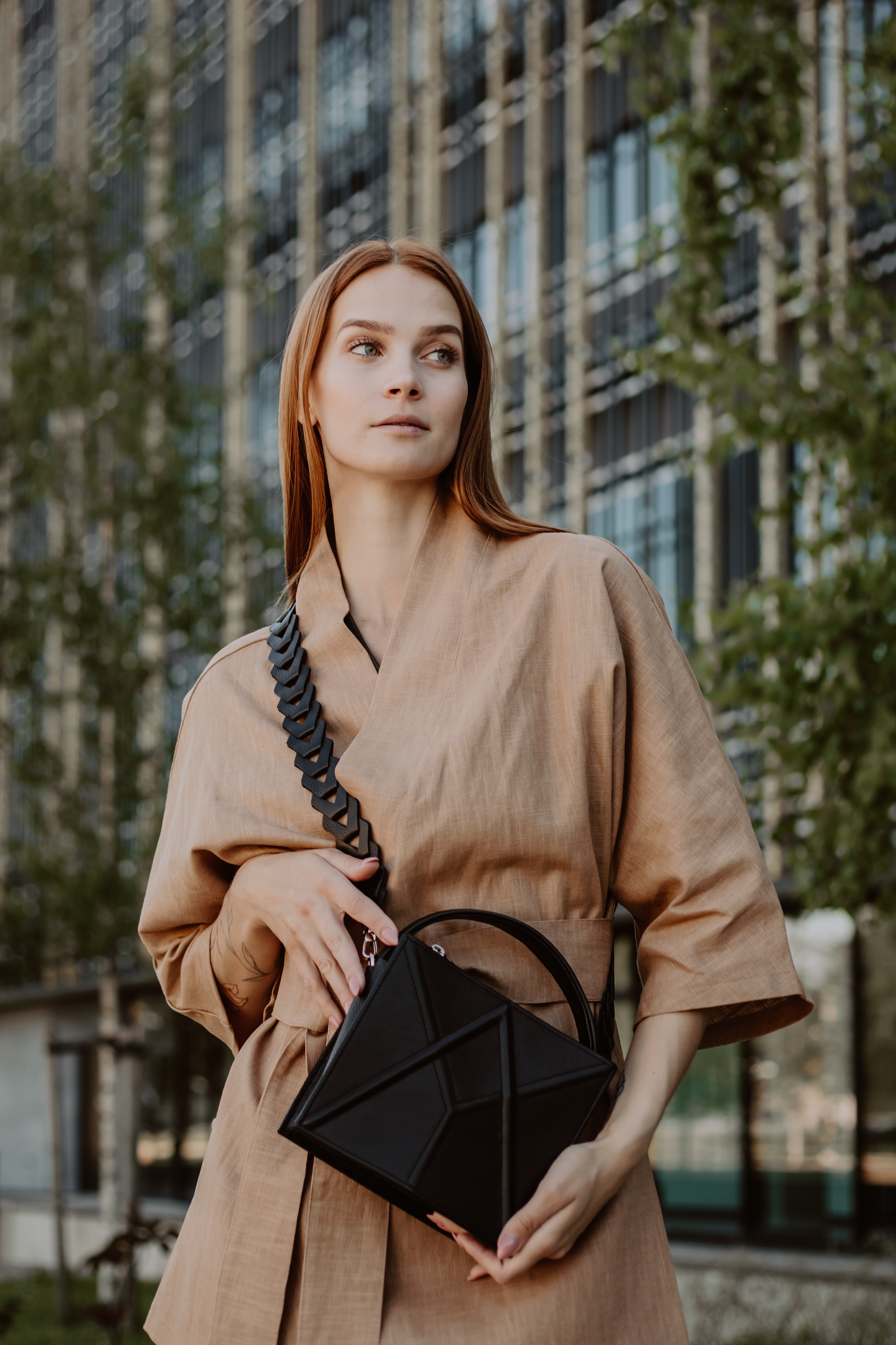 FACET bag with handle (Venice strap)